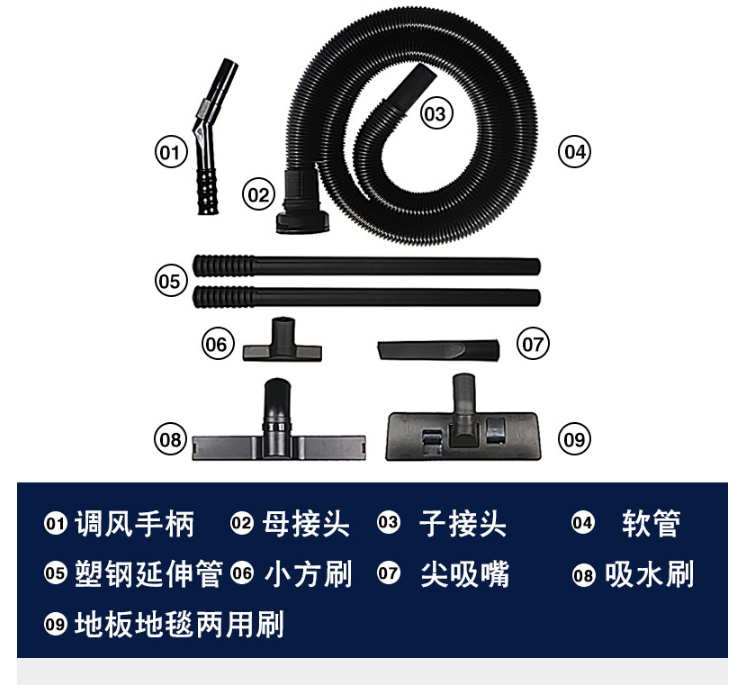 凯德威吸尘器DL-1020配件清理详细展示图1