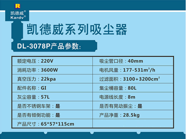 凯德威DL-3078P产品参数图